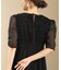 【オケージョンドレス/結婚式/2サイズ展開/SET ITEM/インナー付き/裏地付き】シャギー切替フレアーラインワンピース