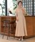 【オケージョンドレス/結婚式/2サイズ展開/SET ITEM/インナー付き/裏地付き】シャギー切替フレアーラインワンピース