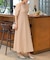 【オケージョンドレス/結婚式/2サイズ展開/SET ITEM/インナー付き/裏地付き】シャギー切替フレアーラインワンピース