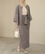 【オケージョンドレス/結婚式/2サイズ展開/SET ITEM/インナー付き/裏地付き】ケープ風ジャケット