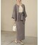 【オケージョンドレス/結婚式/2サイズ展開/SET ITEM/インナー付き/裏地付き】ケープ風ジャケット