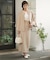 【オケージョンドレス/結婚式/2サイズ展開/SET ITEM/インナー付き/裏地付き】リボンセットＩラインスカート
