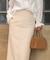 【オケージョンドレス/結婚式/2サイズ展開/SET ITEM/インナー付き/裏地付き】リボンセットＩラインスカート