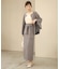 【オケージョンドレス/結婚式/2サイズ展開/SET ITEM/インナー付き/裏地付き】リボンセットＩラインスカート