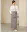 【オケージョンドレス/結婚式/2サイズ展開/SET ITEM/インナー付き/裏地付き】リボンセットＩラインスカート