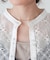 フロント刺繍レースブラウス
