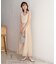 【オケージョンドレス/結婚式/2サイズ展開/SET ITEM/インナー付き/裏地付き】レースボレロ＋キャミワンピースＳＥＴ