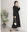 【オケージョンドレス/結婚式/2サイズ展開/SET ITEM/インナー付き/裏地付き】キーネックジャガードワンピース