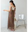 【S・Mサイズ展開】レースバックリボンキャミワンピース