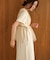 【S・Mサイズ展開】チュールドッキングスウェットワンピース