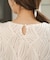 【オケージョンドレス/結婚式/2サイズ展開/SET ITEM/インナー付き/裏地付き】バテンレースブラウス