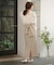 【オケージョンドレス/結婚式/2サイズ展開/SET ITEM/インナー付き/裏地付き】バテンレースブラウス