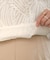 【オケージョンドレス/結婚式/2サイズ展開/SET ITEM/インナー付き/裏地付き】バテンレースブラウス