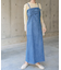 【S・Mサイズ展開】デニムギャザーキャミワンピース