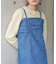 【S・Mサイズ展開】デニムギャザーキャミワンピース