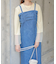 【S・Mサイズ展開】デニムギャザーキャミワンピース