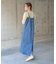 【S・Mサイズ展開】デニムギャザーキャミワンピース
