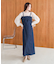 【S・Mサイズ展開】デニムギャザーキャミワンピース