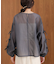 袖リボンシアーブラウス