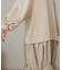 【Sサイズあり】異素材ドッキングギャザーワンピース