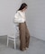 【S・Mサイズ展開】ダブルウエストパンツ