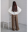 【S・Mサイズ展開】ダブルウエストパンツ