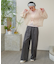 【S・Mサイズ展開】ダブルウエストパンツ