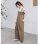 フロントタック バックデザインキャミサロペット