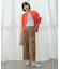 裾ダブルストレートパンツ
