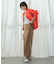裾ダブルストレートパンツ