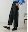 裾ダブルストレートパンツ