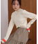 袖ラインベーシックリブニット