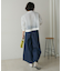 配色デニムパンツ