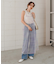ニュアンス柄シアーキャミワンピース