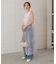 ニュアンス柄シアーキャミワンピース
