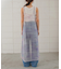 ニュアンス柄シアーキャミワンピース