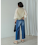 ラインシアーミックスブラウス