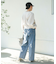 アシメラップデニムパンツ