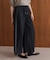 シャイニーデニムワイドパンツ