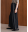シャイニーデニムワイドパンツ