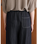 シャイニーデニムワイドパンツ