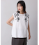【WEB限定】コード刺しゅうフレンチＴシャツ