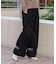 【WEB限定カラー】麻調レース切替パンツ