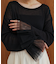 【WEB限定】チュールペプラム袖プルオーバー