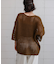 Ｖネックメッシュニット