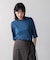 5分袖リブTシャツ