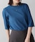5分袖リブTシャツ