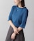 5分袖リブTシャツ
