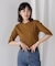 5分袖リブTシャツ
