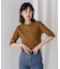 5分袖リブTシャツ